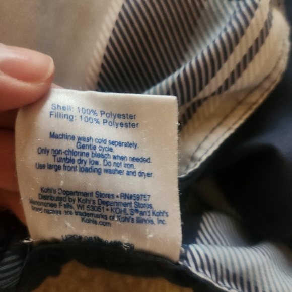 The Big One Twin Size Comforter, blue and gray - Picture 7 of 9